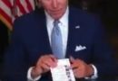 Biden Looks Like A Dusty Old Hologram In Michigan, And There’s a New Addition To His “Flash Cards” (Video)