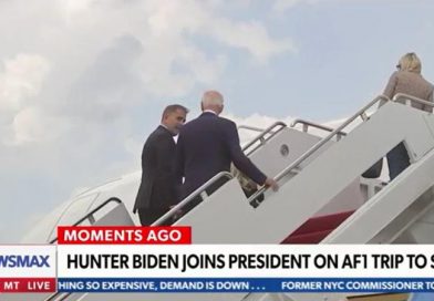 Video Shows Hunter Biden Boarding Air Force One While Donald Trump Is Getting Raided