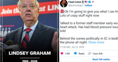 ‘What’s Happening on the Ground’ Post Provides New Insight Into Lindsey Graham’s Possible Cause of Death